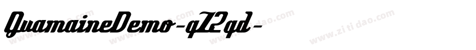 QuamaineDemo-qZ2qd字体转换