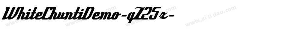 WhiteChuntiDemo-qZ25x字体转换