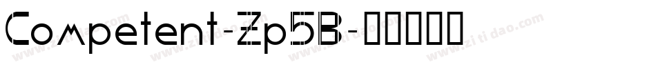 Competent-Zp5B字体转换