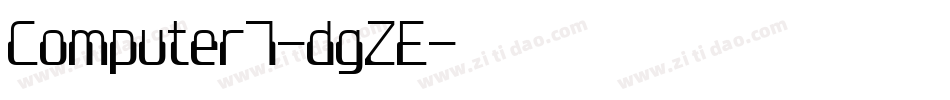 Computer7-dgZE字体转换