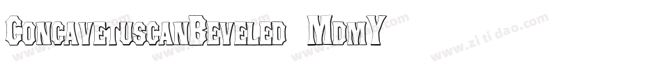 ConcavetuscanBeveled-MdmY字体转换