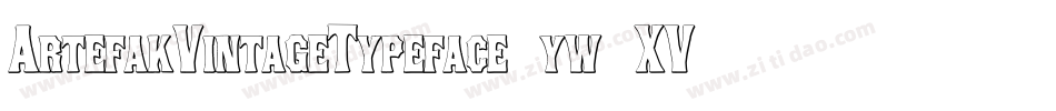 ArtefakVintageTypeface-yw1XV字体转换