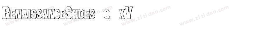 RenaissanceShoes-q1xV字体转换