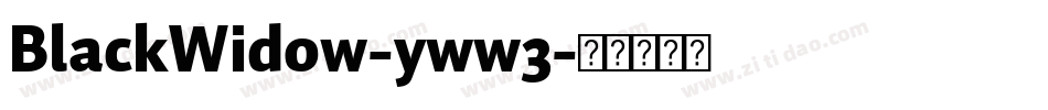 BlackWidow-yww3字体转换