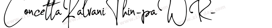 ConcettaKalvaniThin-paWR字体转换