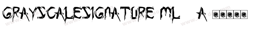 GrayscaleSignature-mL16a字体转换