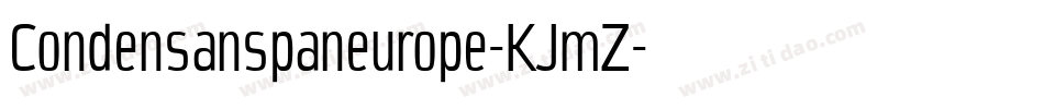Condensanspaneurope-KJmZ字体转换