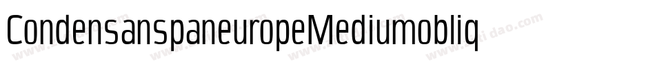 CondensanspaneuropeMediumoblique-vRzy字体转换