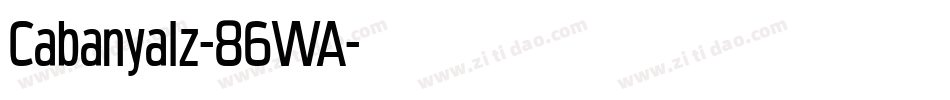 Cabanyalz-86WA字体转换