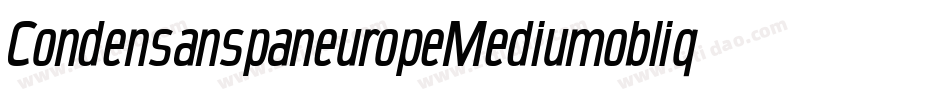 CondensanspaneuropeMediumoblique-vRzy字体转换