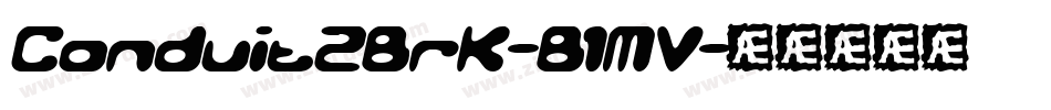 Conduit2Brk-B1MV字体转换