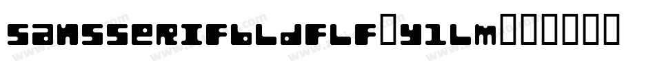 Sansserifbldflf-y1lm字体转换