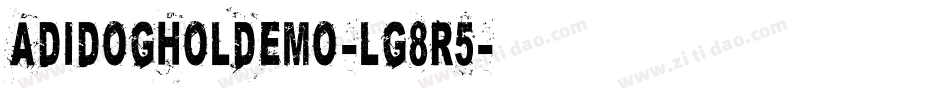 AdidogHolDemo-lg8r5字体转换