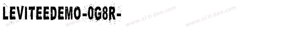 Leviteedemo-0G8R字体转换