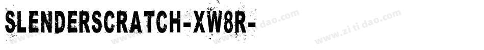 Slenderscratch-xW8R字体转换