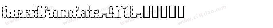 BurstChocolate-47YW字体转换