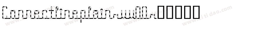 Connectlineplain-vvOD字体转换