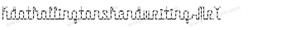 Kdothollingtonshandwriting-MrYw字体转换