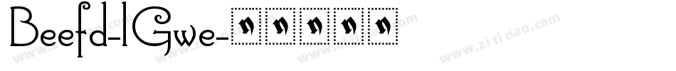 Beefd-lGwe字体转换
