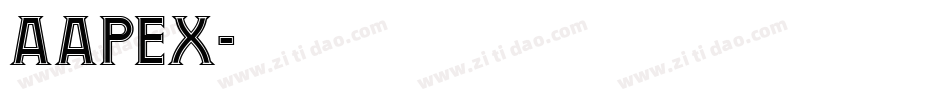 Aapex字体转换