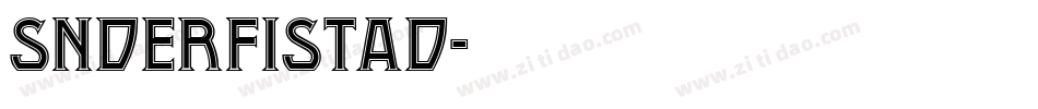 Snderfistad字体转换