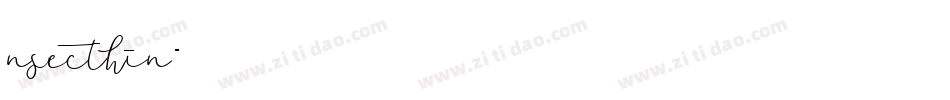 nsecthin字体转换