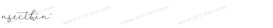 nsecthin字体转换