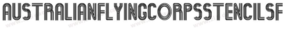 Australianflyingcorpsstencilsf-JOEm字体转换