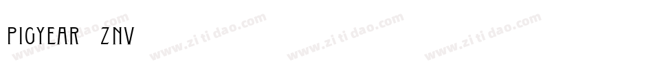 PigYear-0Znv字体转换