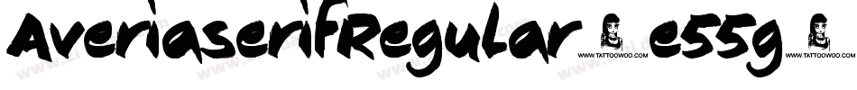 AveriaserifRegular-e55g字体转换