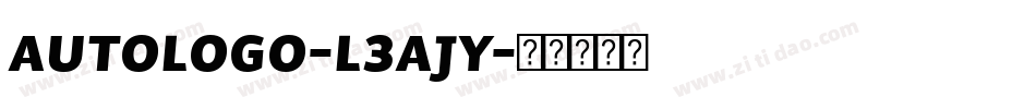 AutoLogo-L3Ajy字体转换