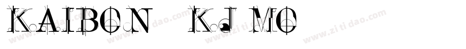 Kaibon-KjMo字体转换