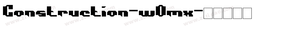 Construction-wOmx字体转换