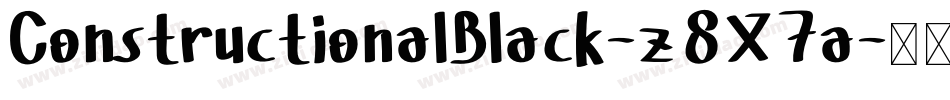 ConstructionalBlack-z8X7a字体转换
