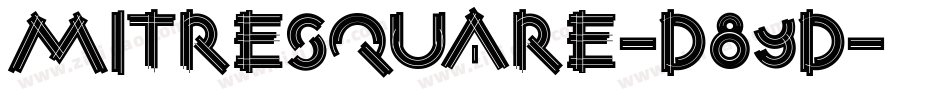 Mitresquare-D89d字体转换