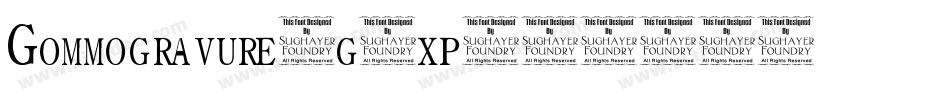 Gommogravure-g9xp字体转换