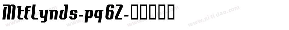 MtfLynds-pq6Z字体转换