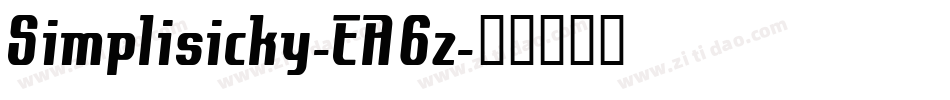 Simplisicky-EA6z字体转换 Simplisicky-EA6z字体转换