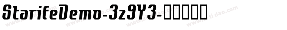 StarifeDemo-3z9Y3字体转换