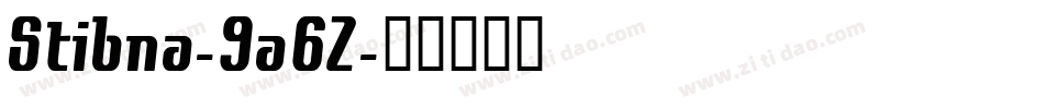 Stibna-9a6Z字体转换
