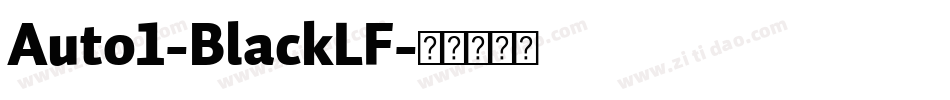 Auto1-BlackLF字体转换