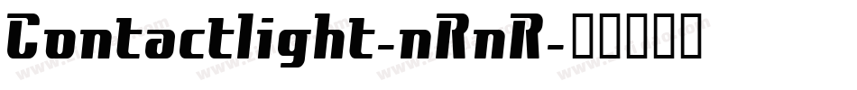 Contactlight-nRnR字体转换