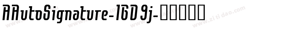 AAutoSignature-1GD9j字体转换