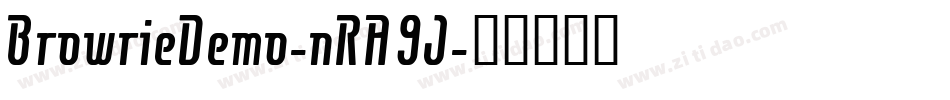 BrowrieDemo-nRA9J字体转换