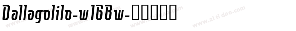 Dallagolilo-w1GBw字体转换