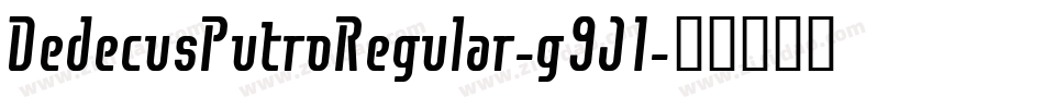 DedecusPutroRegular-g9J1字体转换