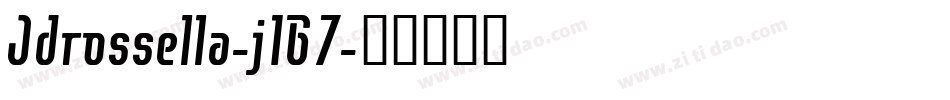 Jdrossella-j1G7字体转换