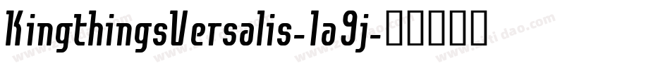 KingthingsVersalis-1a9j字体转换