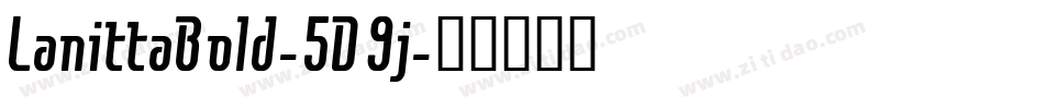 LanittaBold-5D9j字体转换