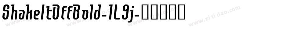 ShakeItOffBold-1L9j字体转换
